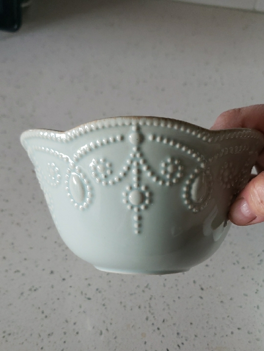 Lenox Ice Blue Scalloped Serving Bowls Set Of 4 - Picture 4 of 4